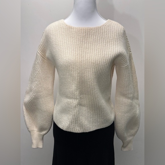 INTERMIX Cream Ribbed Sweater - Picture 3 of 7